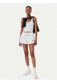 Karl Lagerfeld Jeans Szorty sportowe B2W10125 Biały Regular Fit. Kolor: biały. Materiał: bawełna #2
