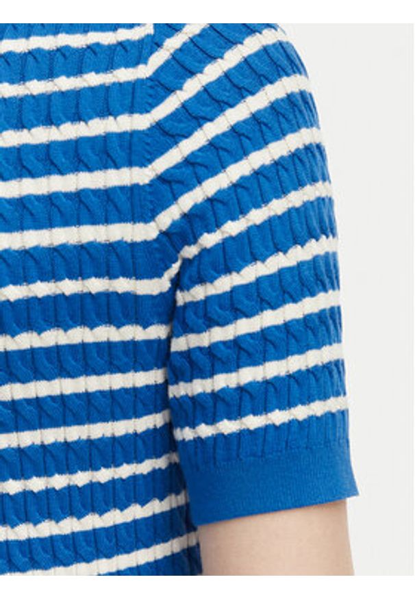 TOMMY HILFIGER - Tommy Hilfiger Sweter WW0WW49613 Niebieski Slim Fit. Kolor: niebieski. Materiał: bawełna