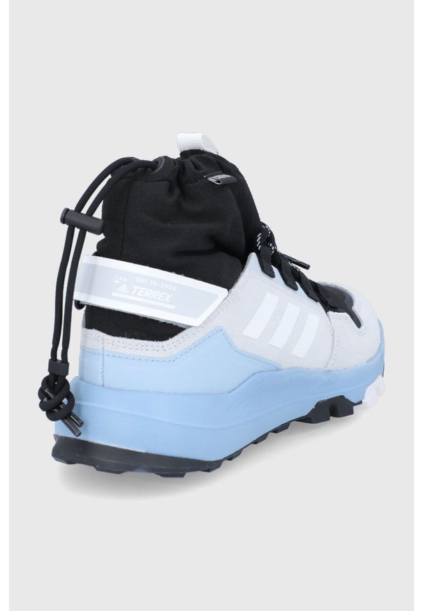 adidas Performance - Buty Terrex Hikster Mid. Nosek buta: okrągły. Zapięcie: sznurówki. Kolor: szary. Materiał: polar, guma. Szerokość cholewki: normalna