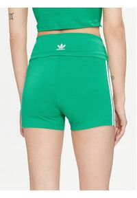 Adidas - adidas Szorty sportowe 3-Stripes IP2978 Zielony Slim Fit. Kolor: zielony. Materiał: bawełna #4