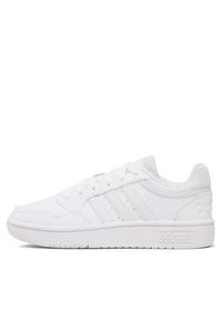 Adidas - adidas Sneakersy Hoops 3.0 GW3036 Biały. Kolor: biały. Materiał: skóra