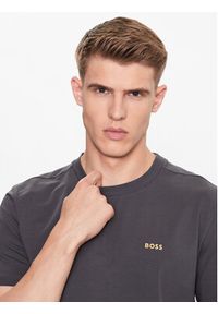 BOSS - Boss T-Shirt 50475828 Szary Regular Fit. Kolor: szary. Materiał: bawełna