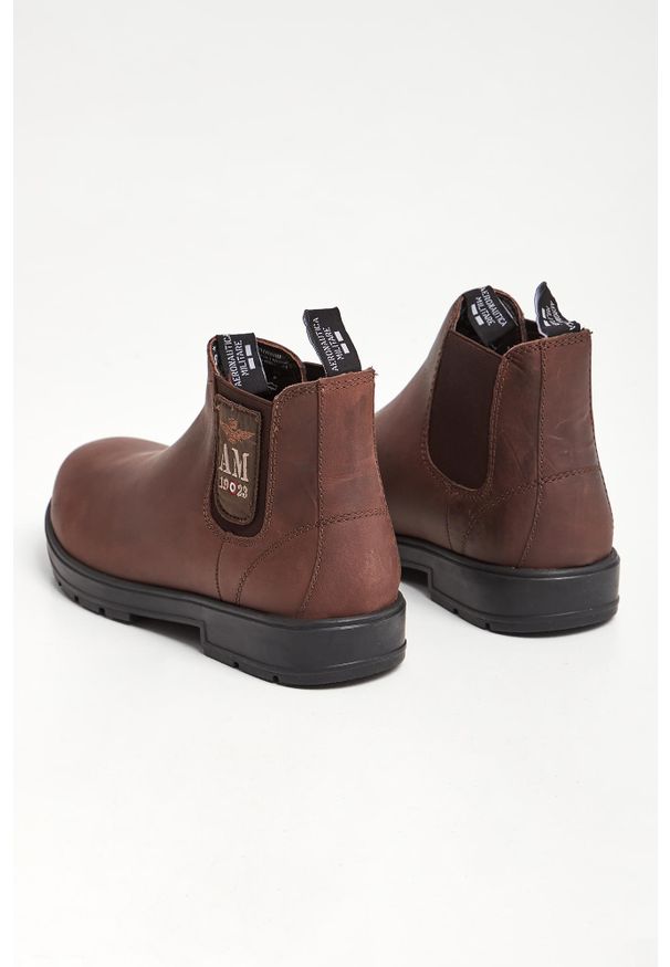 Aeronautica Militare - Sztyblety męskie skórzane AERONAUTICA MILITARE. Materiał: skóra