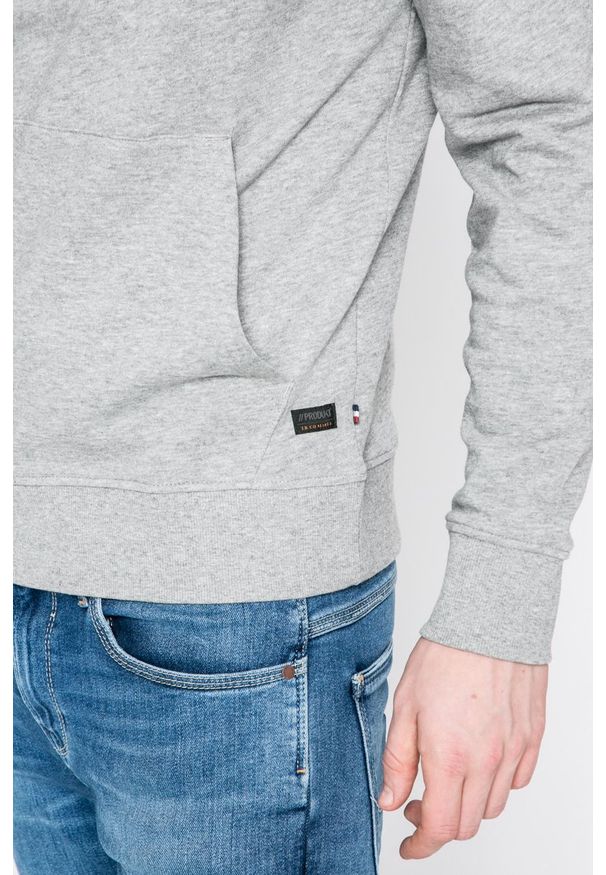 PRODUKT by Jack & Jones - Bluza. Okazja: na co dzień. Typ kołnierza: kaptur. Kolor: szary. Materiał: dzianina. Styl: casual
