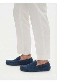 Gino Rossi Mokasyny LUIGI-01 124AM Granatowy. Kolor: niebieski. Materiał: skóra, zamsz #8