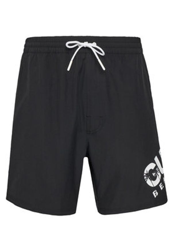 Guess Szorty kąpielowe F5GT27 WG2E2 Czarny Regular Fit. Kolor: czarny. Materiał: syntetyk