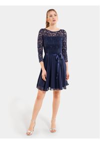 Swing Sukienka koktajlowa 77761210 Granatowy Regular Fit. Kolor: niebieski. Materiał: syntetyk. Styl: wizytowy #1