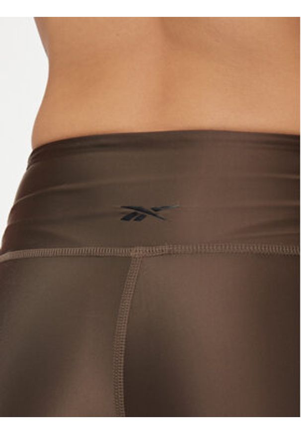Reebok Legginsy Lux IL4584 Zielony Tight Fit. Kolor: zielony. Materiał: syntetyk