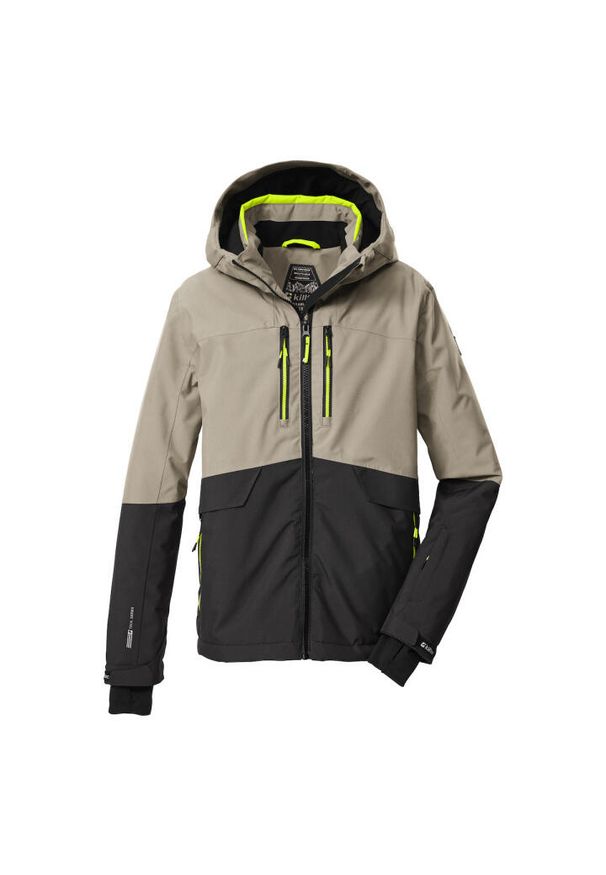 Kurtka narciarska z kapturem dla dzieci Killtec KSW 201. Typ kołnierza: kaptur. Kolor: beżowy. Sezon: zima. Sport: narciarstwo