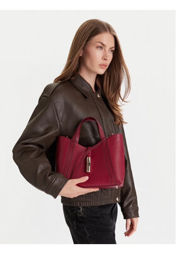 Furla Torebka Goccia Shopper Bag S WB01789 BX3353 KH CGQ00 Czerwony. Kolor: czerwony. Materiał: skórzane