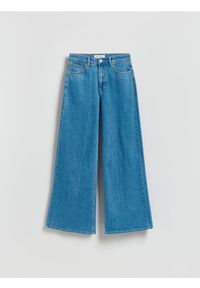 Reserved - Jeansy wide leg - niebieski. Kolor: niebieski #1
