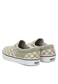 Vans Tenisówki Classic Slip-On VN000D6YFSG1 Zielony. Zapięcie: bez zapięcia. Kolor: zielony. Materiał: skóra, zamsz #6