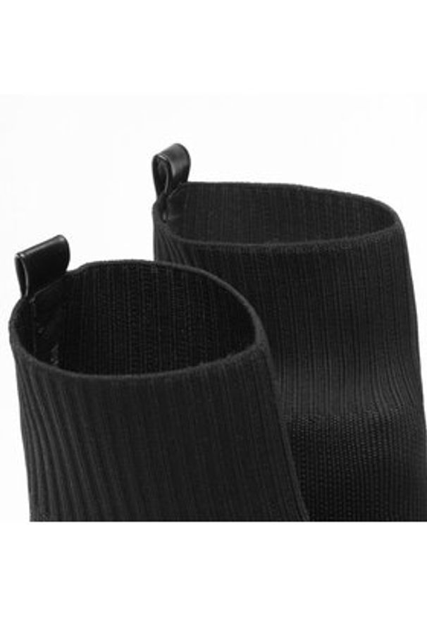 DeeZee Botki WS5553-11 Czarny. Kolor: czarny. Materiał: materiał