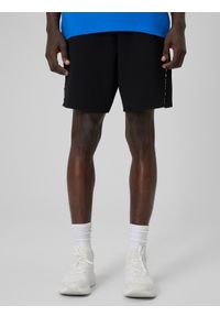 4f - 4F Spodenki dresowe męskie - czarne M. Kolor: czarny. Materiał: dresówka. Długość: do kostek. Sport: fitness #2