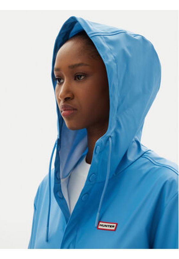 Hunter Kurtka przeciwdeszczowa Izzy Unisex HARU0012251 Niebieski Regular Fit. Kolor: niebieski. Materiał: syntetyk