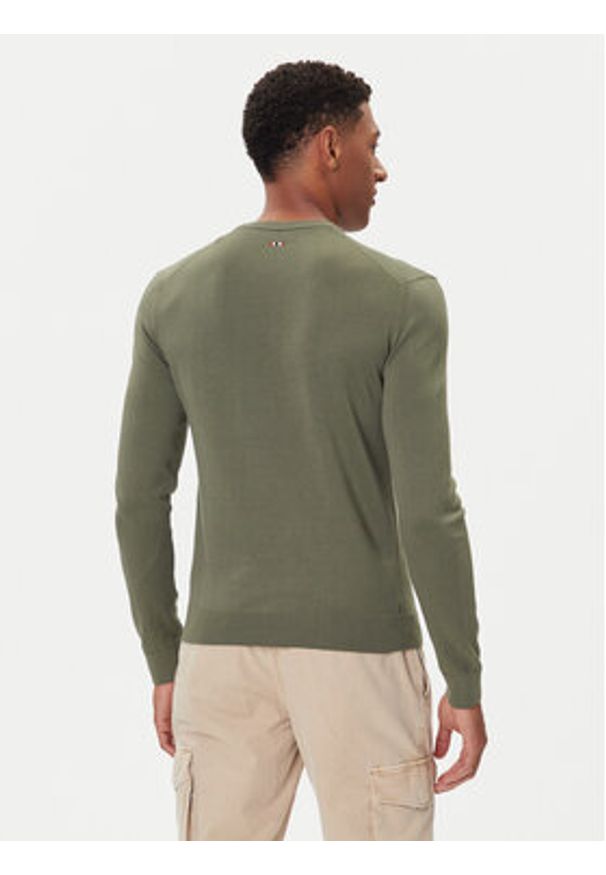 Napapijri Sweter Droz NP0A4I2G Zielony Regular Fit. Kolor: zielony. Materiał: bawełna