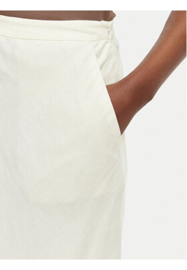 GANT - Gant Spódnica midi 4400231 Biały Regular Fit. Kolor: biały. Materiał: wiskoza