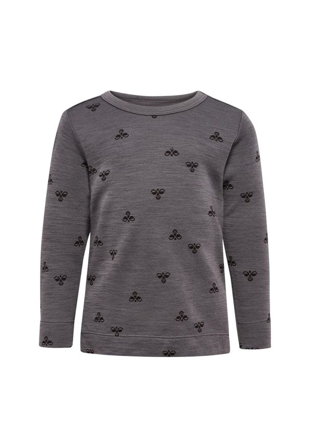 Dziecięca koszulka z długim rękawem Hummel Mini Wool. Kolor: szary. Długość rękawa: długi rękaw. Długość: długie