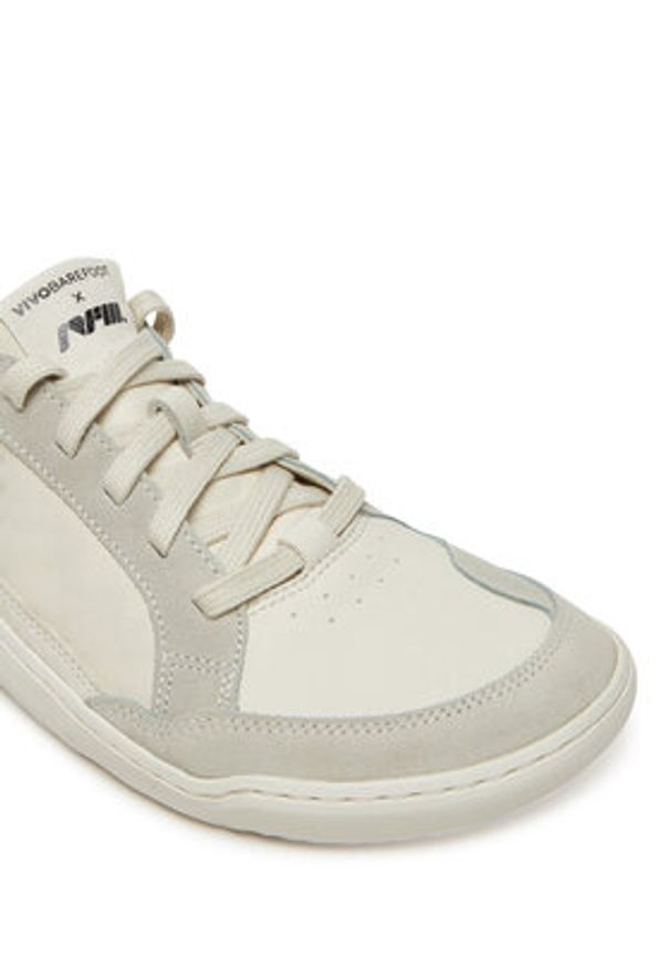 Vivo Barefoot Sneakersy Gobi II 209660 Écru. Materiał: skóra