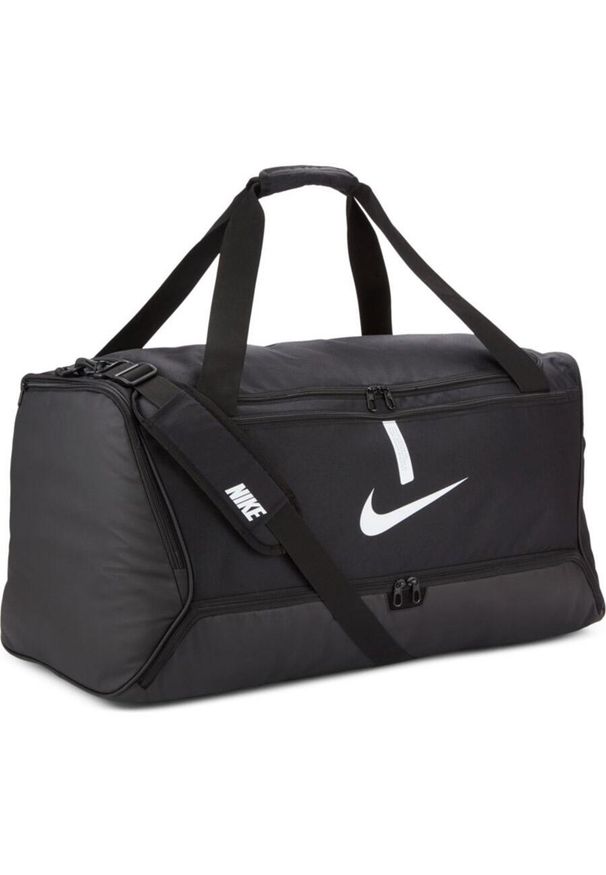 Torba sportowa Nike Academy Team Duffel usztywnione dno z komorą na buty 95L. Kolor: czarny. Sport: fitness