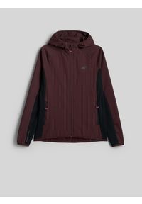 4f - 4F Kurtka softshell wiatroodporna damska - czarna XL. Kolor: czarny. Materiał: softshell #1