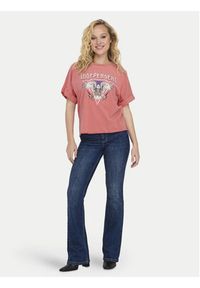 only - ONLY T-Shirt Lucy 15316637 Różowy Regular Fit. Kolor: różowy. Materiał: bawełna #6