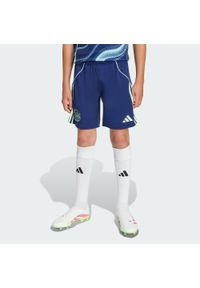 Adidas - Szorty Ajax Amsterdam 25/26 Away Kids. Kolor: niebieski. Sport: piłka nożna