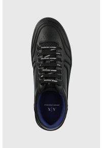 Armani Exchange buty XUX135.XV561.K001 kolor czarny. Nosek buta: okrągły. Zapięcie: sznurówki. Kolor: czarny. Materiał: guma #3