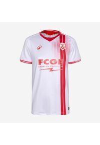 KIPSTA - Koszulka piłkarska Kipsta AS Nancy Lorraine 25/26 domowa. Kolor: czerwony, biały, wielokolorowy. Materiał: poliester, tkanina, elastan, materiał, prążkowany. Sport: piłka nożna #1