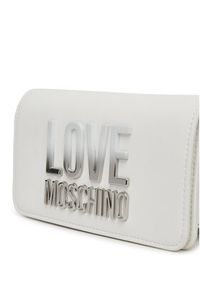 Love Moschino - LOVE MOSCHINO Torebka JC5728PP0MKD0100 Biały. Kolor: biały. Materiał: skórzane