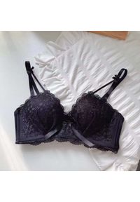 Intica - Biustonosz full cup koronkowy z regulowanymi ramiączkami Bridgette. Kolor: czarny. Materiał: koronka