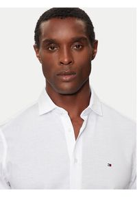 TOMMY HILFIGER - Tommy Hilfiger Koszula MW0MW36908 Biały Slim Fit. Kolor: biały. Materiał: bawełna