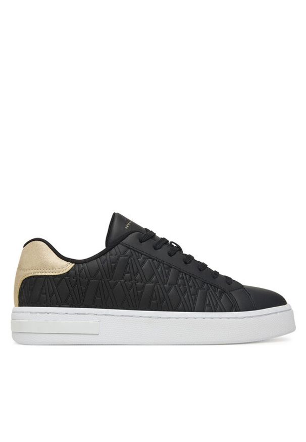 Armani Exchange Sneakersy XDX165 XV891 T780 Czarny. Kolor: czarny. Materiał: skóra