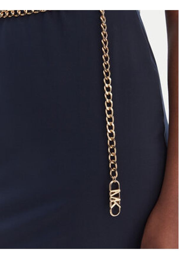 MICHAEL Michael Kors Sukienka koktajlowa MT5831SH6J Granatowy Regular Fit. Kolor: niebieski. Materiał: syntetyk. Styl: wizytowy