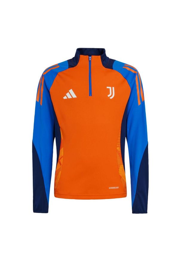 Adidas - Bluza Juventus Tiro 24 Competition Training Kids. Kolor: pomarańczowy. Materiał: dresówka, materiał. Sport: piłka nożna
