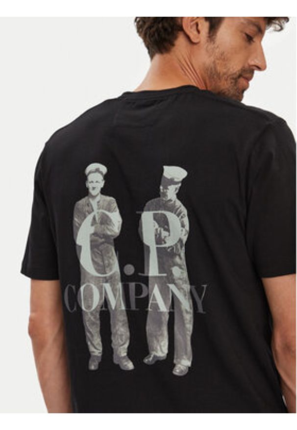 C.P. Company T-Shirt 19CMTS106A006586W Czarny Regular Fit. Kolor: czarny. Materiał: bawełna
