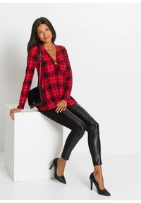bonprix - Shirt. Kolor: czerwony. Styl: elegancki #2