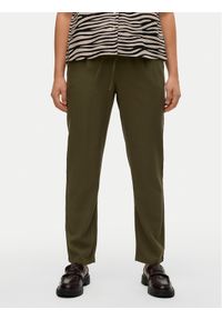 Vero Moda Spodnie materiałowe Jesmilo 10279691 Zielony Regular Fit. Kolor: zielony. Materiał: wiskoza, len #1