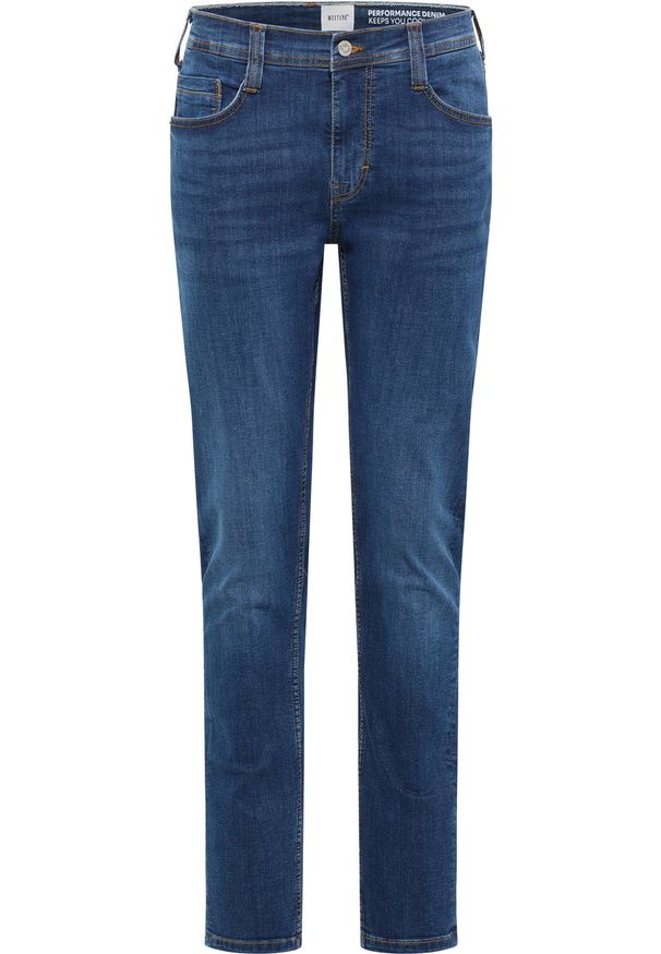 Męskie Spodnie Jeansowe Mustang Style Oregon Slim Denim Blue 1016318 5000 502