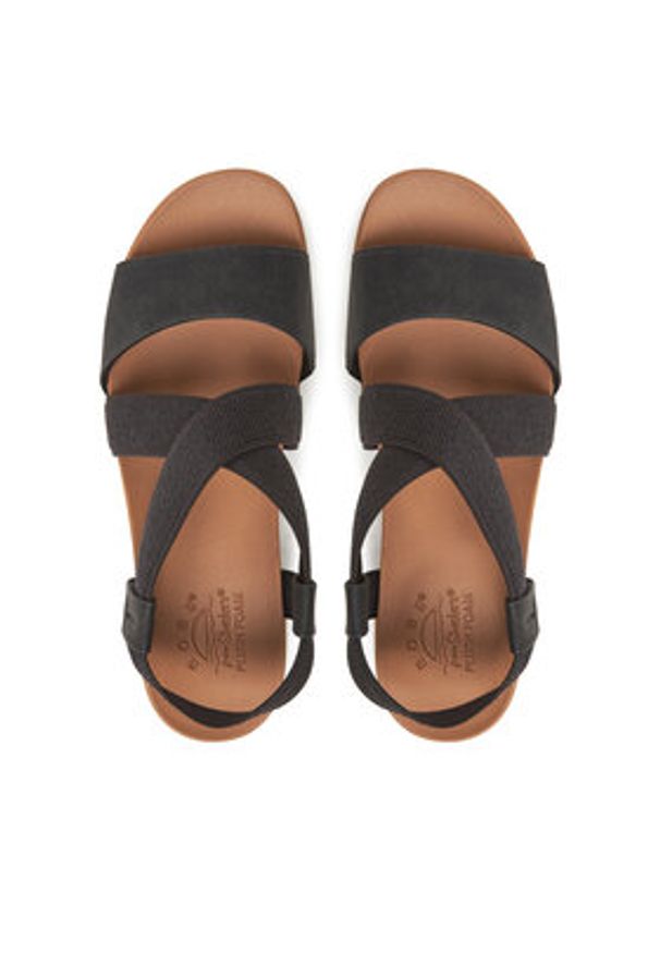 skechers - Skechers Sandały BOBS Desert Kiss Low 114705/BLK Czarny. Kolor: czarny. Materiał: materiał