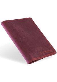 Skórzany cienki portfel slim wallet BRODRENE SW05 czerwony. Kolor: czerwony. Materiał: skóra #1