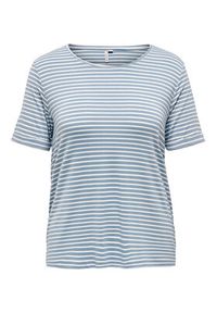 ONLY Carmakoma T-Shirt 15239109 Niebieski Regular Fit. Kolor: niebieski. Materiał: wiskoza #5