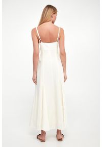 Twinset Milano - Sukienka midi lniana TWINSET. Materiał: len. Długość: midi #4