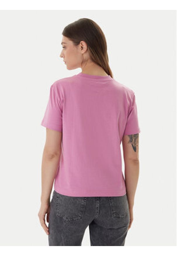 Calvin Klein Jeans T-Shirt LV047C912G Różowy Regular Fit. Kolor: różowy. Materiał: bawełna