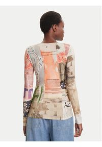 Desigual Bluzka Limbani 25WWTK33 Kolorowy Regular Fit. Materiał: wiskoza. Wzór: kolorowy