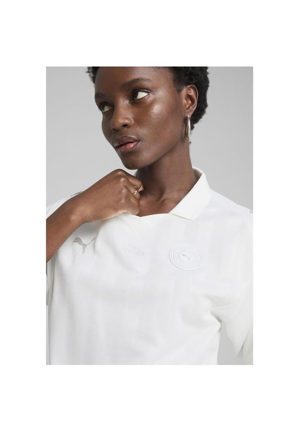 Puma - Damska koszulka Jer-She inspirowana piłką nożną PUMA White. Kolor: biały