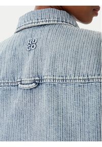 Hugo - HUGO Koszula jeansowa Gesila_1 50559758 Błękitny Relaxed Fit. Kolor: niebieski. Materiał: bawełna #7