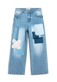 Desigual Jeansy Patch Crochet 26SWDD24 Kolorowy Straight Fit. Wzór: kolorowy #3