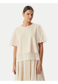 Rinascimento Bluzka CFC0128215003 Beżowy Regular Fit. Kolor: beżowy. Materiał: syntetyk #1