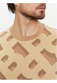 BOSS - Boss T-Shirt Tiburt 419 50504100 Beżowy Regular Fit. Kolor: beżowy. Materiał: syntetyk, bawełna #4